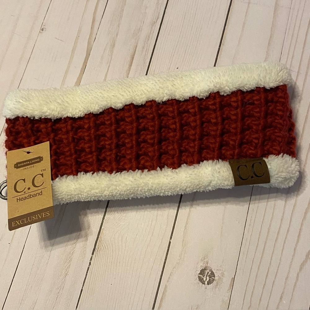 C.C Sherpa lined headband NWT